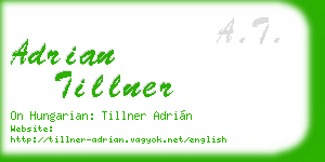 adrian tillner business card